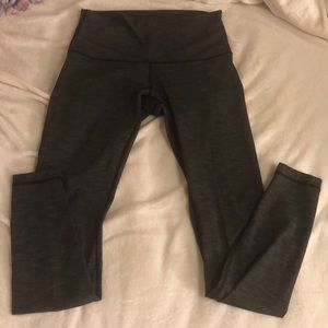 Lululemon wunder under grey tights